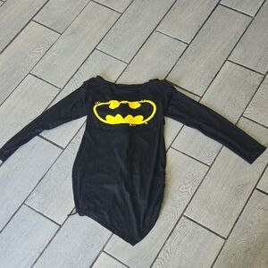 Get Ready for Halloween‎ – Batman Logo Black Lace-Up Mini Dress – Size L H4